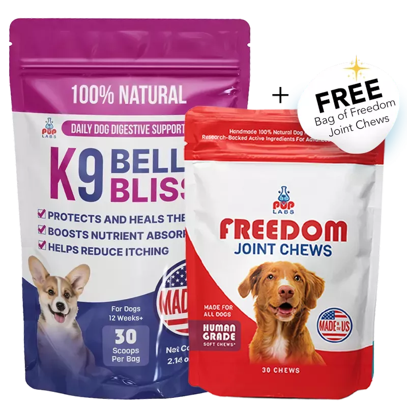 K9 Belly Bliss + Freedom Joint Chews Bundle